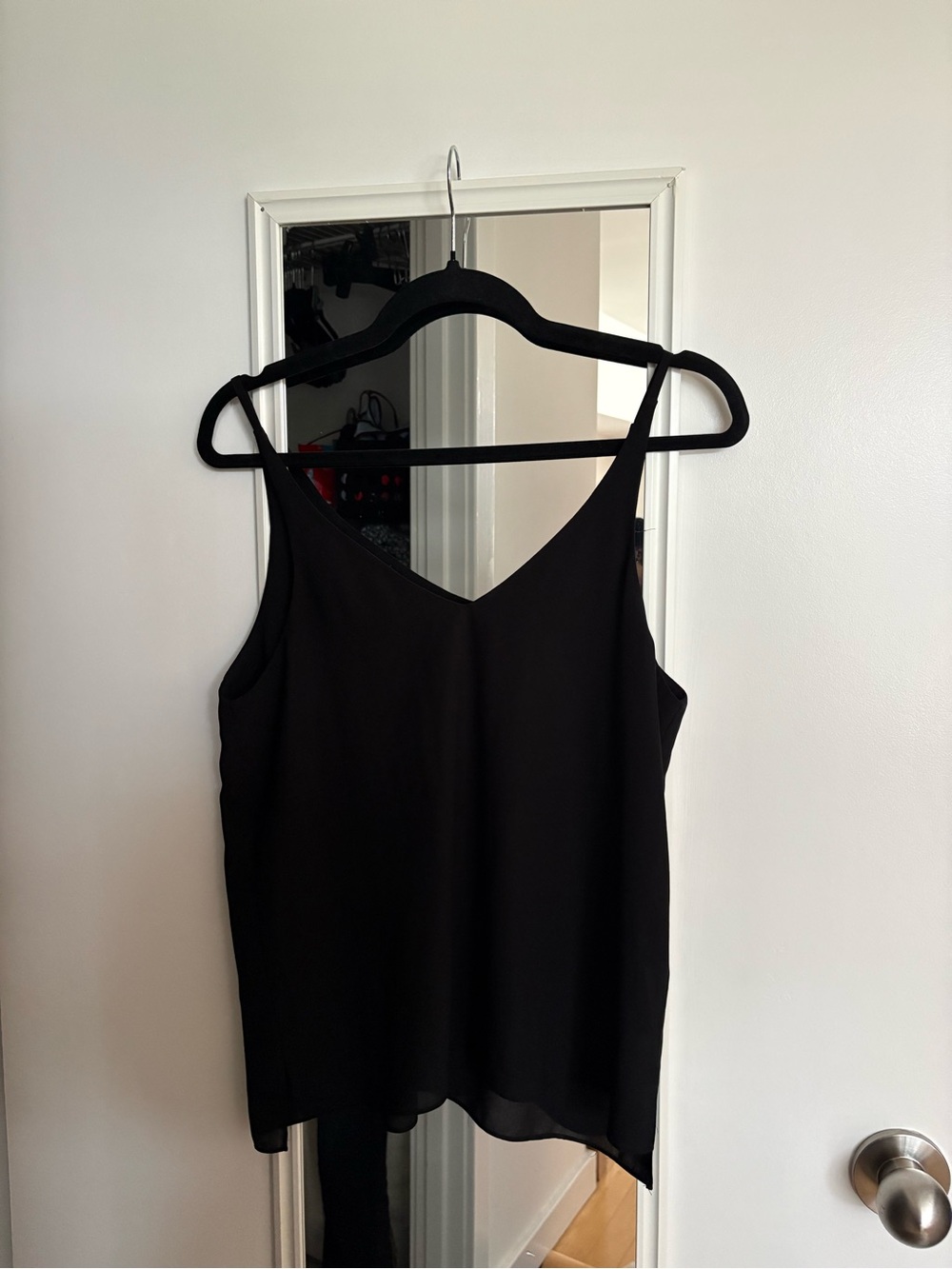 Topshop Black V-Neck Spaghetti Strap Cami